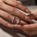 S925 Moissanite 1Ct Round Twist Bridal Ring Set Promise Ring With 0.35Ct Wedding Band Stackable Rings - Image 2