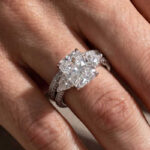 S925 Honorable Radiant Cut & Heart Cut Wedding Set For Women In Sterling Silver