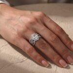 S925 Vintage 3.5 Carat Halo Radiant Cut Insert Wedding Ring Set Travel Ring For Women In Sterling Silver - Image 2