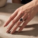 S925 Unique Rose Gold Radiant Cut 3PC Wedding Set - Image 3