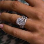 S925 Attractive Halo Cushion Cut 3PC 3.0 Carat Wedding Set - Image 2