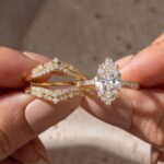 S925 4.0Ct Marquise Cut Enhancer Wedding Ring Set - Image 5
