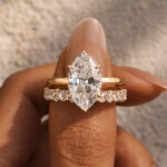 S925 Maxine Special 2PC 4.0Ct Marquise Cut Wedding Set - Image 8