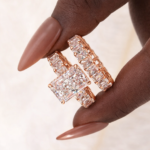 S925 2PC Wedding Set Luxe 5.0Ct/3.5Ct Luxe Radiant Cut Engagement Ring With Radiant Cut Wedding Band - Image 8