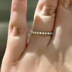 S925 Classic Round Cut Full Eternity Wedding Band In Sterling Silver - Image 7