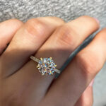S925 Classic 6 Prong 3.0Ct/4.0Ct Round Cut Simulated Diamonds Engagement Ring Iin Sterling Silver - Image 9