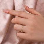 S925 Maxine Open Moissanite Diamond Pavé Spacer Ring - Image 2
