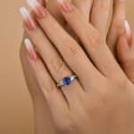 S925 Twist 1.25 Carat Round Cut Promise Ring For Her In Sterling Silver - Image 8