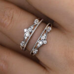 S925 Honorable Crown Design Jacket Wedding Band - Image 2