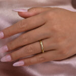 S925 Maxine Moissanite Twist Eternity Wedding Band In Sterling Silver - Image 3