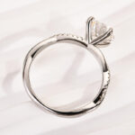 S925 Maxine Twist 2.0 Carat Round Cut Engagement Ring For Her In Sterling Silver - Image 10