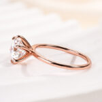 S925 Maxine 2.0~4.0 Carat Moissanite 6 Prong Round Cut Promise Ring - Image 12