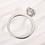 S925 Maxine Classic Moissanite 2.0 Carat Round Cut Promise Ring - Image 5