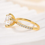 S925 Maxine Moissanite 2.0 Ct~4.0 Ct 6 Prong Round Cut Engagement Ring - Image 11