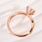 S925 Maxine Twist 2.0 Carat Round Cut Engagement Ring For Her In Sterling Silver - Image 15