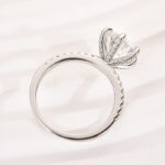 S925 Maxine Moissanite 2.0 Ct~4.0 Ct 6 Prong Round Cut Engagement Ring - Image 6