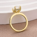 S925 Maxine Moissanite 3.5 Carat Emerald Cut Engagement Ring - Image 12