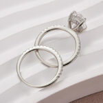 S925 Maxine Moissanite 4.0 Ct Oval Cut Wedding Ring Set For Women - Image 8