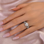 S925 Maxine Moissanite Special 2.0 Carat Square Princess Cut Engagement Ring - Image 2