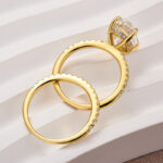 S925 Maxine Moissanite 4.0 Ct Oval Cut Wedding Ring Set For Women - Image 14