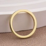 S925 Maxine Moissanite Yellow Gold Channel Set Half Wedding Band - Image 7