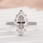 S925 Maxine Moissanite 1.0 Ct~4.0 Ct Marquise Cut Engagement Ring For Women - Image 5