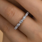 S925 Maxine Pear Shape Design Women's Wedding Band