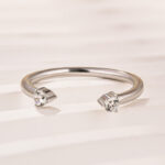 S925 Open Wedding Band In Sterling Silver - Image 10
