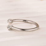S925 Open Wedding Band In Sterling Silver - Image 11
