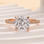 S925 Maxine Classic 3.0Ct Cushion Cut Engagement Ring In Sterling Silver - Image 13