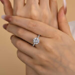 S925 Classic 6 Prong 3.0Ct/4.0Ct Round Cut Simulated Diamonds Engagement Ring Iin Sterling Silver - Image 4