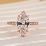 S925 4.0Ct Marquise Cut Half Eternity Engagement Ring In Sterling Silver - Image 14