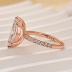 S925 4.0Ct Marquise Cut Half Eternity Engagement Ring In Sterling Silver - Image 13