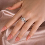 S925 Maxine Moissanite 4.0 Ct Oval Cut Wedding Ring Set For Women - Image 5