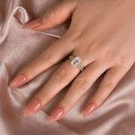 S925 Maxine Moissanite 4.0 Ct Oval Cut Wedding Ring Set For Women - Image 10