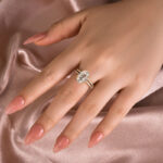 S925 Maxine Moissanite 4.0 Ct Oval Cut Wedding Ring Set For Women - Image 11