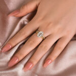 S925 Maxine Moissanite 4.0 Ct Hidden Halo Solitaire Oval Cut Wedding Ring - Image 11