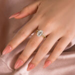 S925 Maxine Moissanite 4.0 Ct Hidden Halo Solitaire Oval Cut Wedding Ring - Image 10