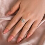 S925 Maxine Moissanite 3.5 Carat Emerald Cut Engagement Ring - Image 8