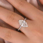 S925 Maxine Moissanite 1.0 Ct~4.0 Ct Marquise Cut Engagement Ring For Women