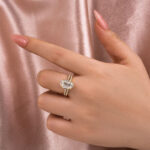 S925 Maxine Moissanite 4.0 Ct Oval Cut Wedding Ring Set For Women - Image 3