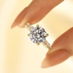 S925 Maxine Luxury 4.0 CT Round Cut Engagement Ring - Image 7