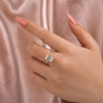 S925 Maxine Moissanite 3.5 Carat Emerald Cut Engagement Ring - Image 7
