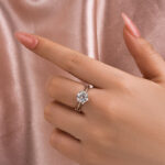 S925 Moissanite Classic 2.0~3.0Carat Round Cut Engagement Ring - Image 6