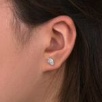 S925 2.0Ct*2 Classic Moissanite Pear Cut Earrings In Sterling Silver - Image 5