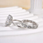 S925 Maxine Special 2PC 4.0Ct Marquise Cut Wedding Set - Image 7