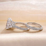 S925 Honorable Radiant Cut & Heart Cut Wedding Set For Women In Sterling Silver - Image 5