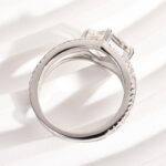 S925 Maxine Moissanite Special 2.0 Carat Square Princess Cut Engagement Ring - Image 4