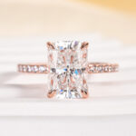 S925 Maxine Moissanite 1.0 Ct~3.5Ct Radiant Cut Engagement Ring in Sterling Silver - Image 15