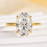 S925 Classic 4.0Ct Solitaire Oval Cut Hidden Halo Engagement Ring In Sterling Silver - Image 14